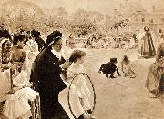 Albert Edelfelt The Luxembourg Garden oil painting artist